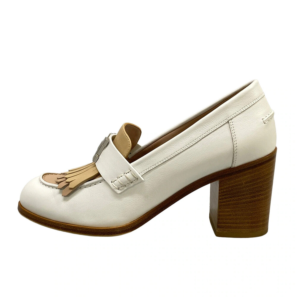 Hermes Elysee 70 White Beige Leather #332740H10B